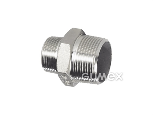 Verschraubung für Flüssigkeiten, Außengewinde G 1/2" - Außengewinde G 3/4", 20bar, Edelstahl, 